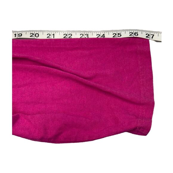 Woman Within Tunic Blouse Women 22/24 1X Pink Cotton Front Half Zip Short Sleeve - Picture 6 of 7